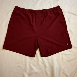 Rhône Burgundy Training Shorts XXL NWT 7” Inseam